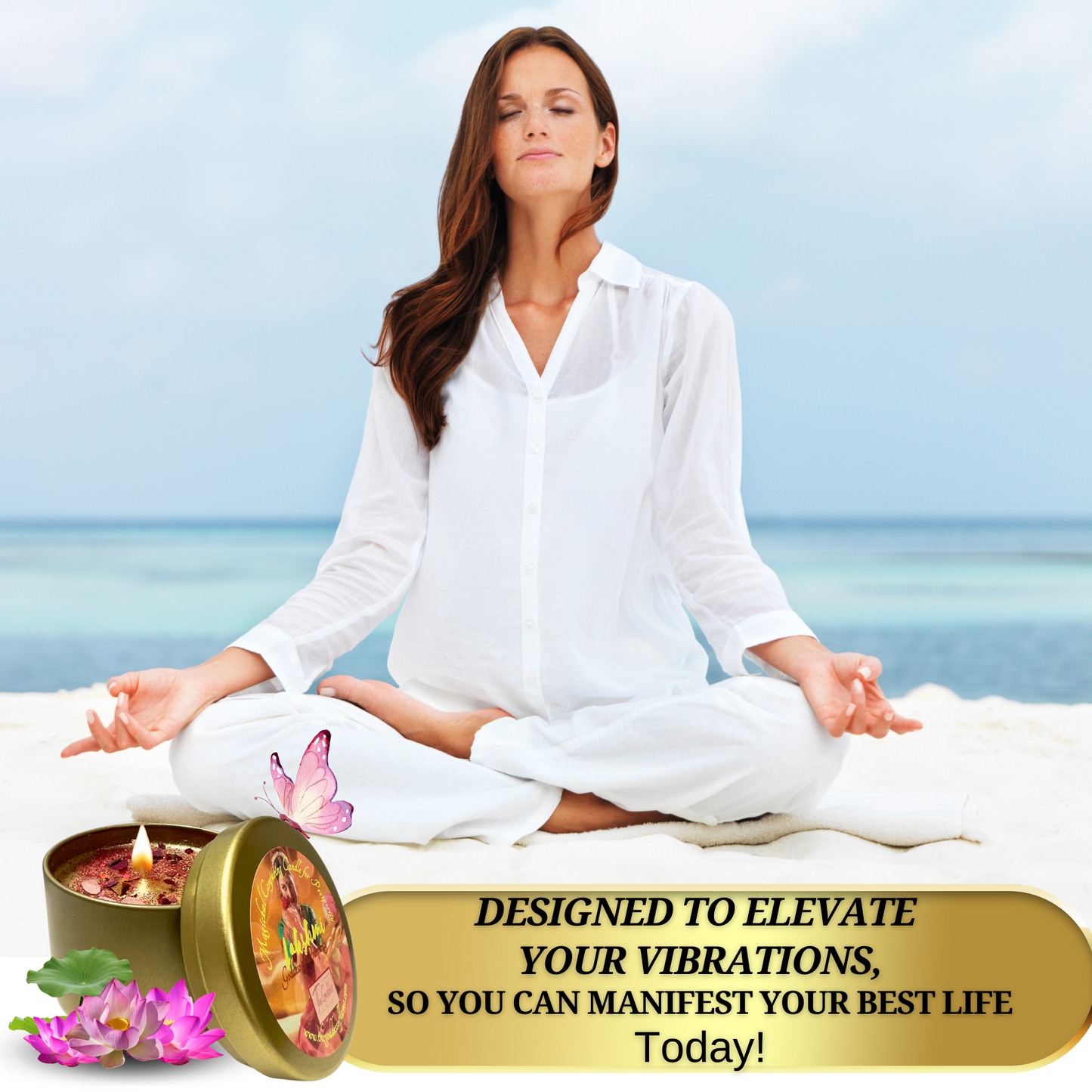 Lakshmi Goddess of Wealth Conjuring Magic Candle