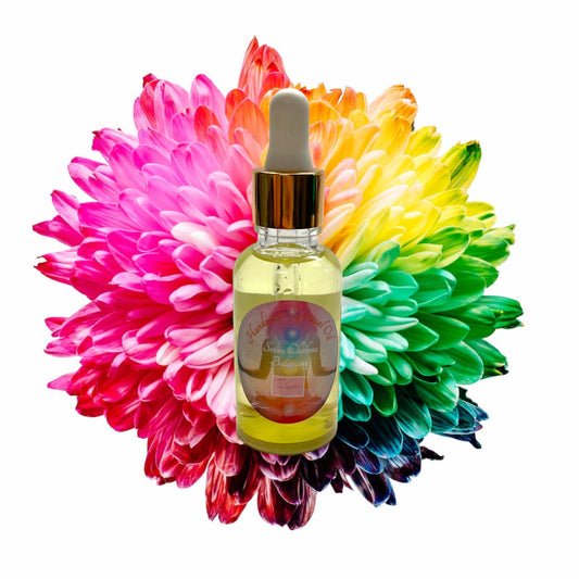 Seven Chakras Balancing Oil (1 oz) – Ritual Anointing Oil for Reiki, Energy Alignment, Meditation & Spiritual Healing