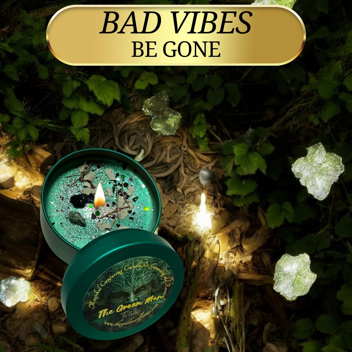 The Green Man Magic Conjuring Candle