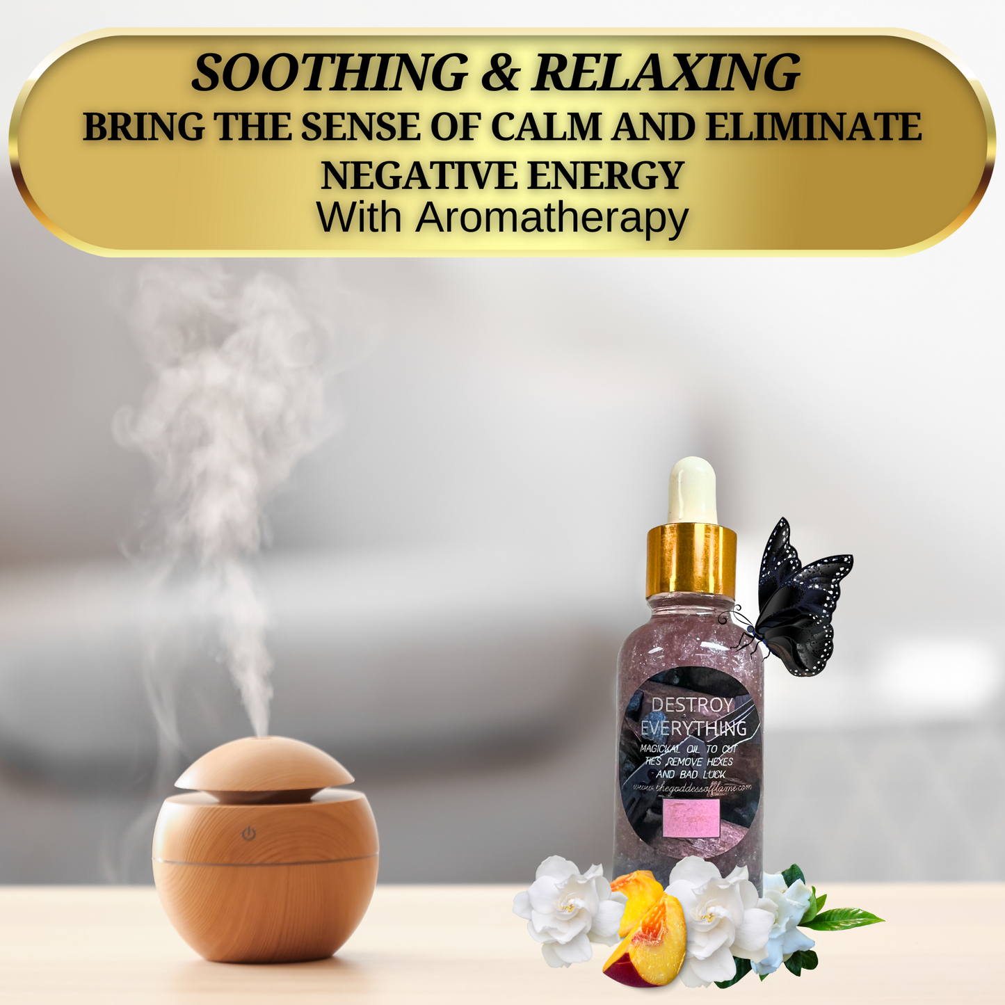 Destroy Everything Anointing Oil Dropper - Remove Bad Luck, Hexes & Curses