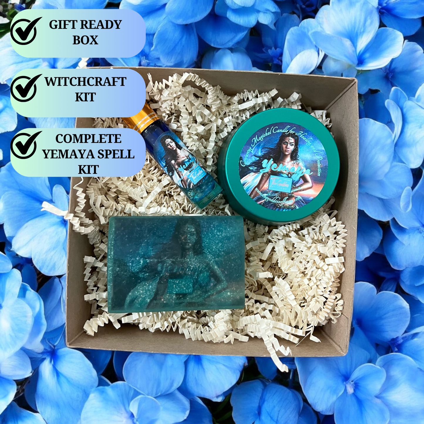Yemaya Spell Kit Offering for Healing, Protection and Family