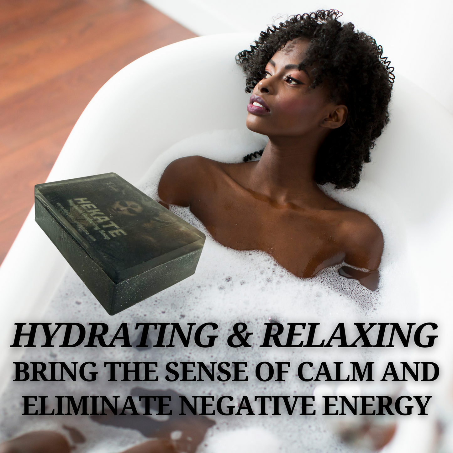 Witchcraft soap with herbs for energy purification