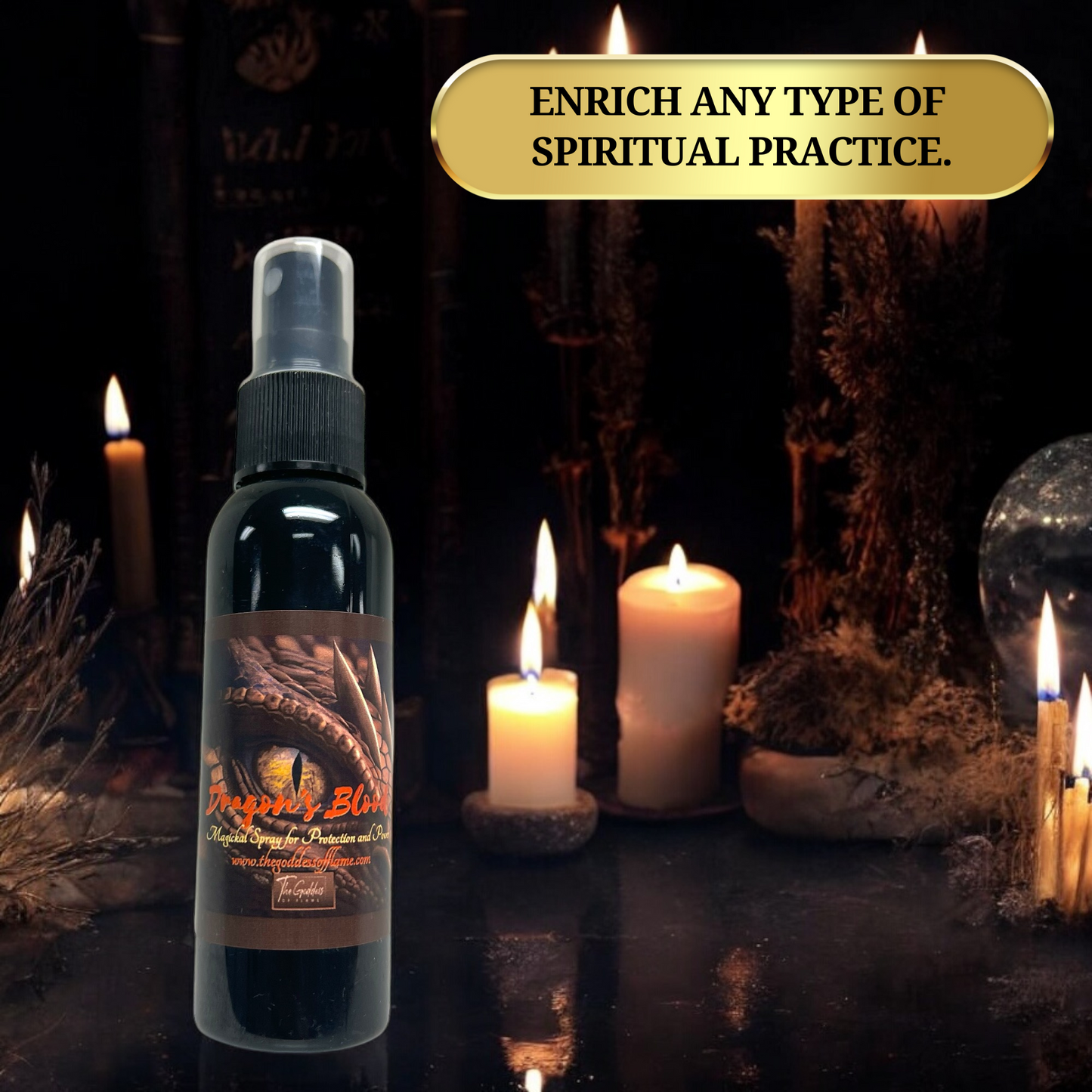 Dragon’s Blood Spray- Protection, Banishing, Amplifying rituals, Love & Healing