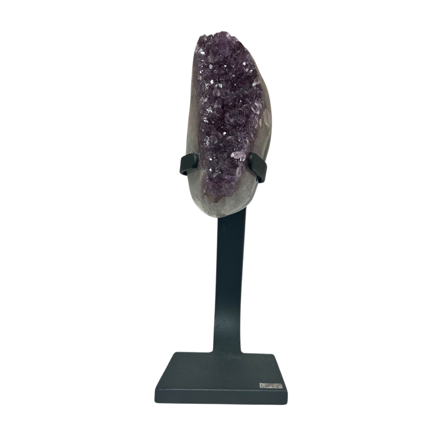 Large Crystal Amethyst Geode On Iron Stand