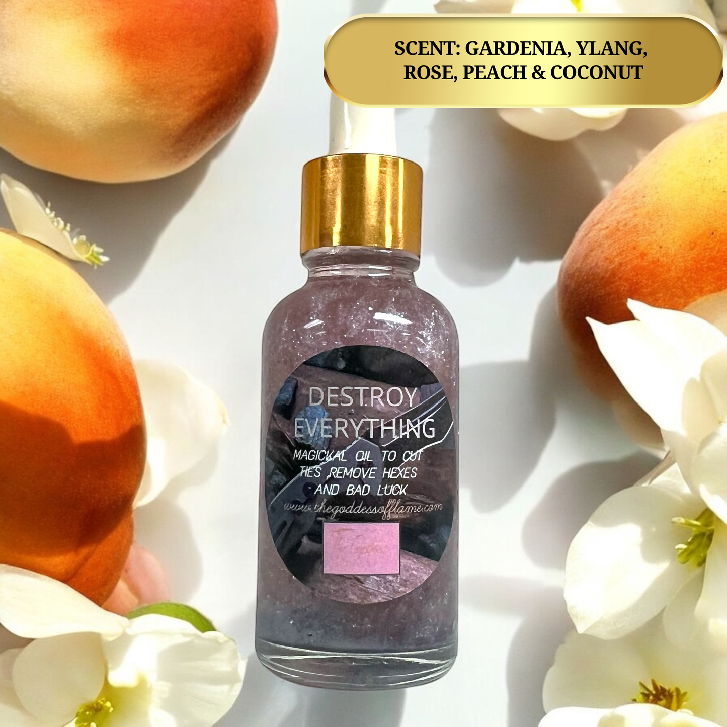 Destroy Everything Anointing Oil Dropper - Remove Bad Luck, Hexes & Curses