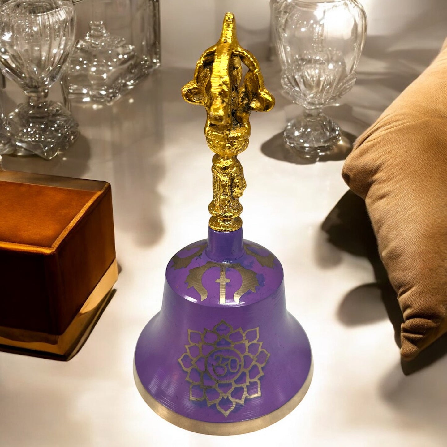 Sound Healing Meditation Bronze Tibetan Altar Bells