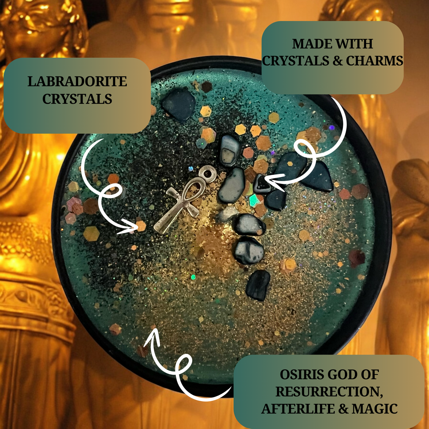 Osiris Conjuring Spell Candle