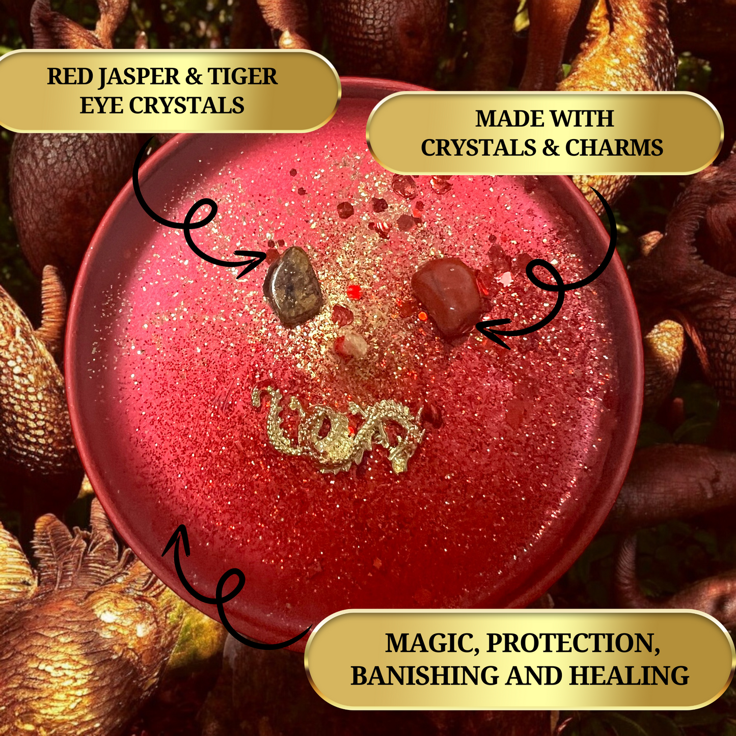 Dragon's Blood Spiritual Magic Spell Candle