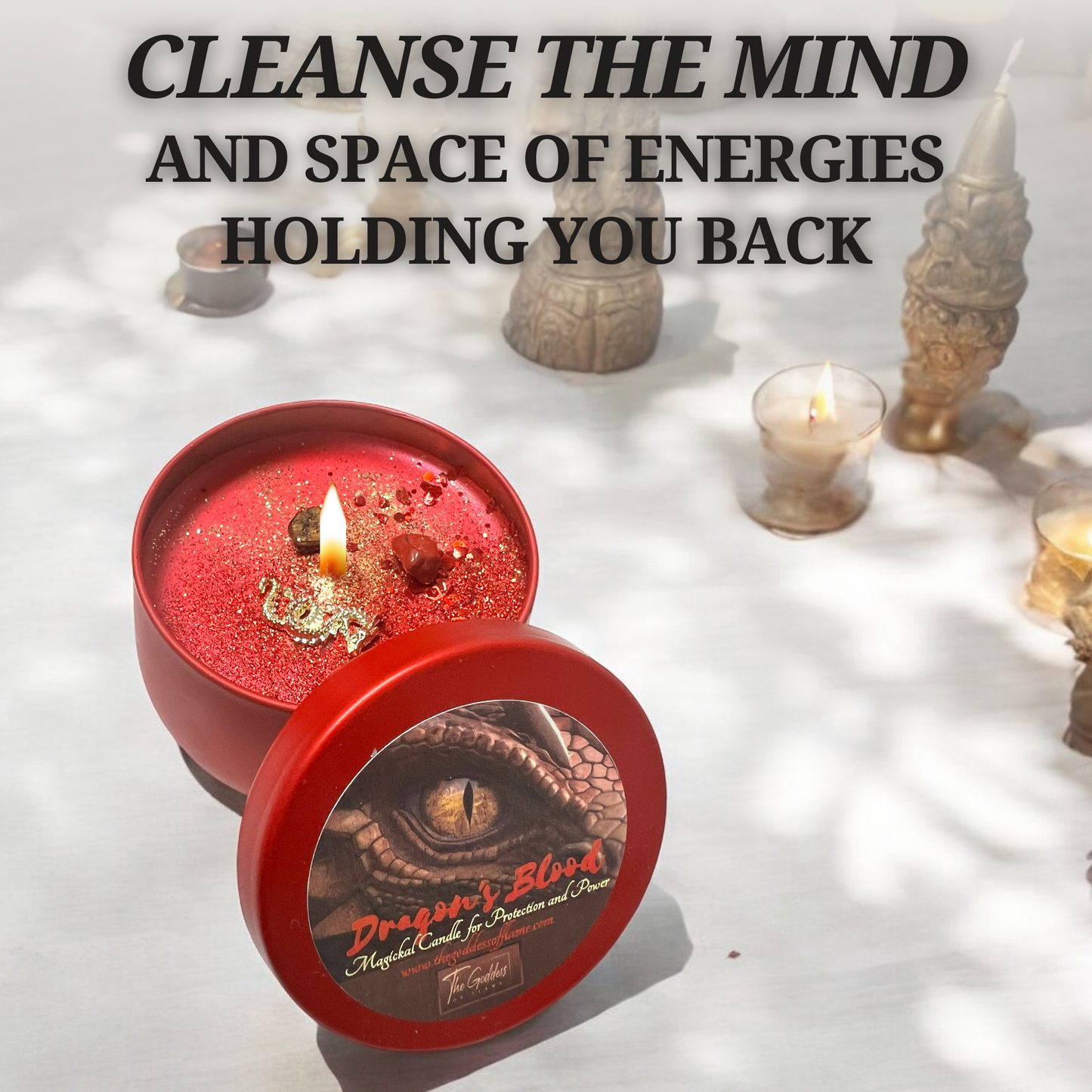 Dragon's Blood Spiritual Magic Spell Candle