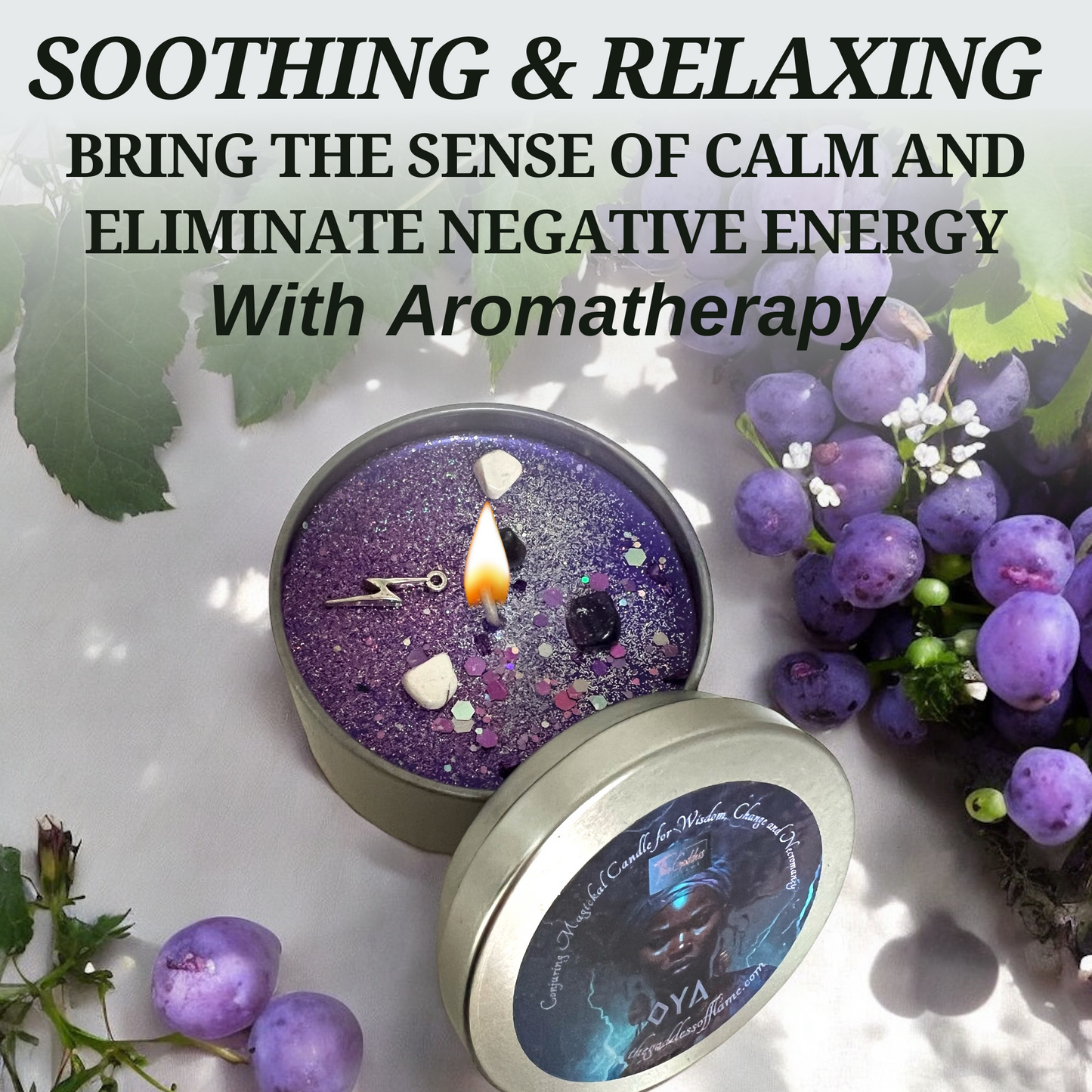 Oya African Goddess of Storms Conjuring Ritual Candle