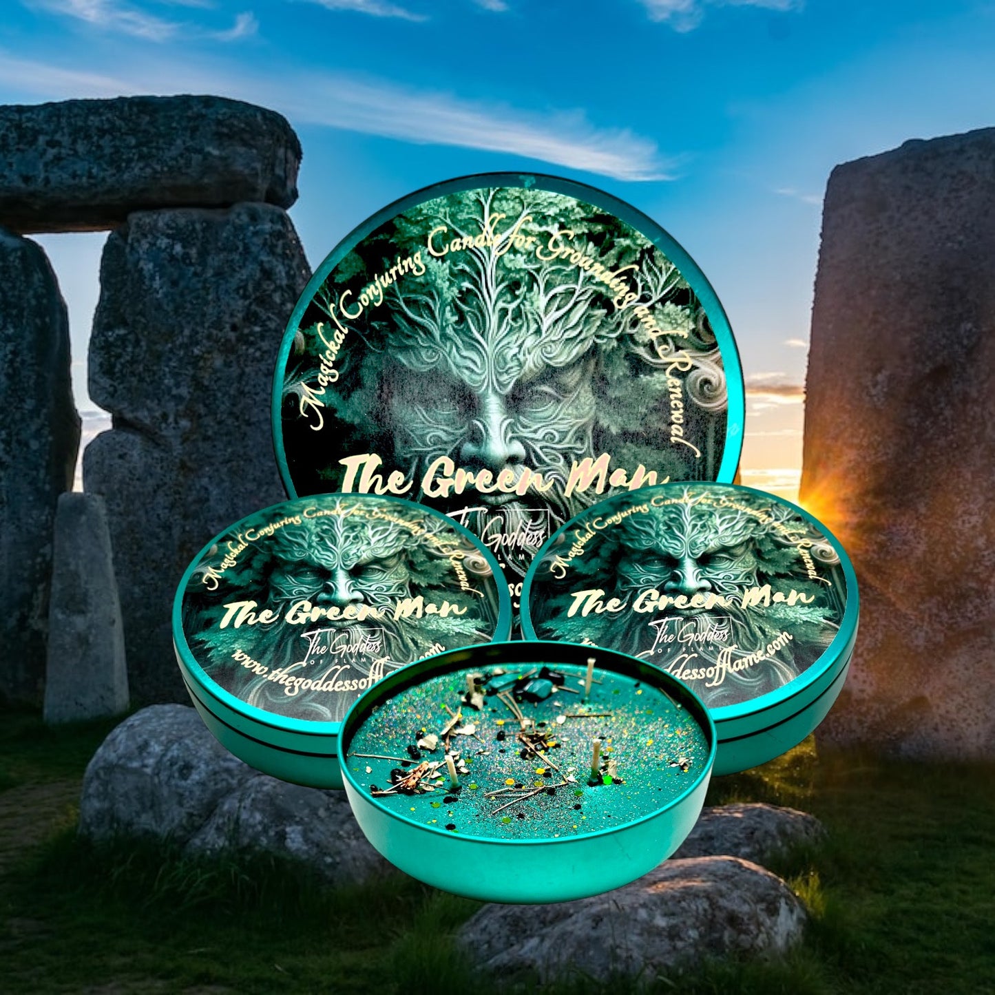 The Green Man Magic Conjuring Candle