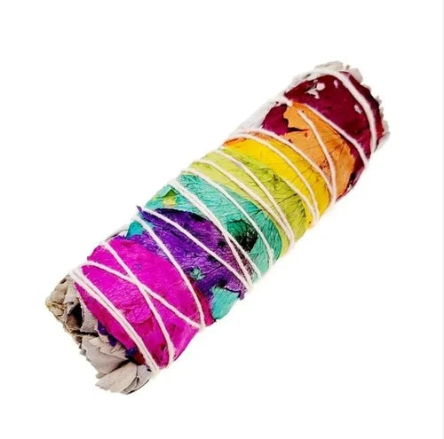 White Sage 7 Chakras Rose Petals Bundle