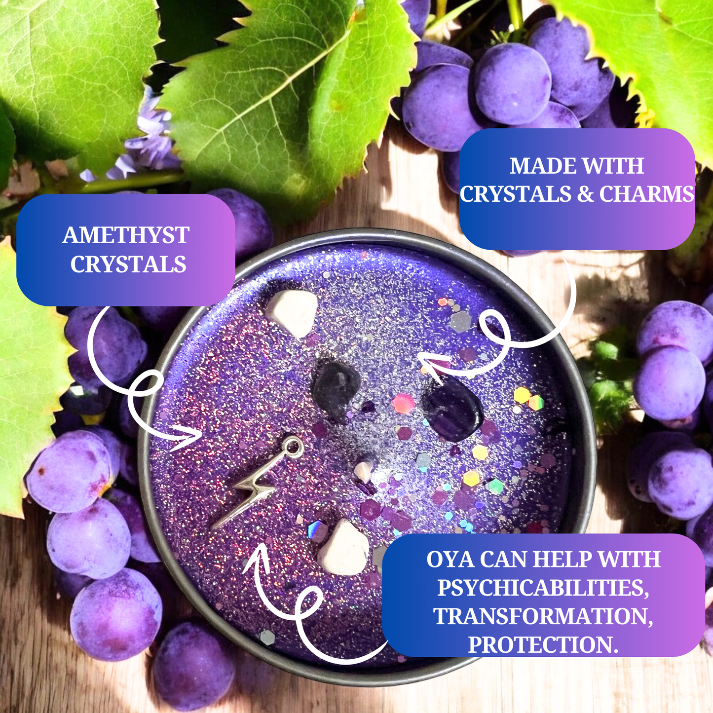 Oya African Goddess of Storms Conjuring Ritual Candle