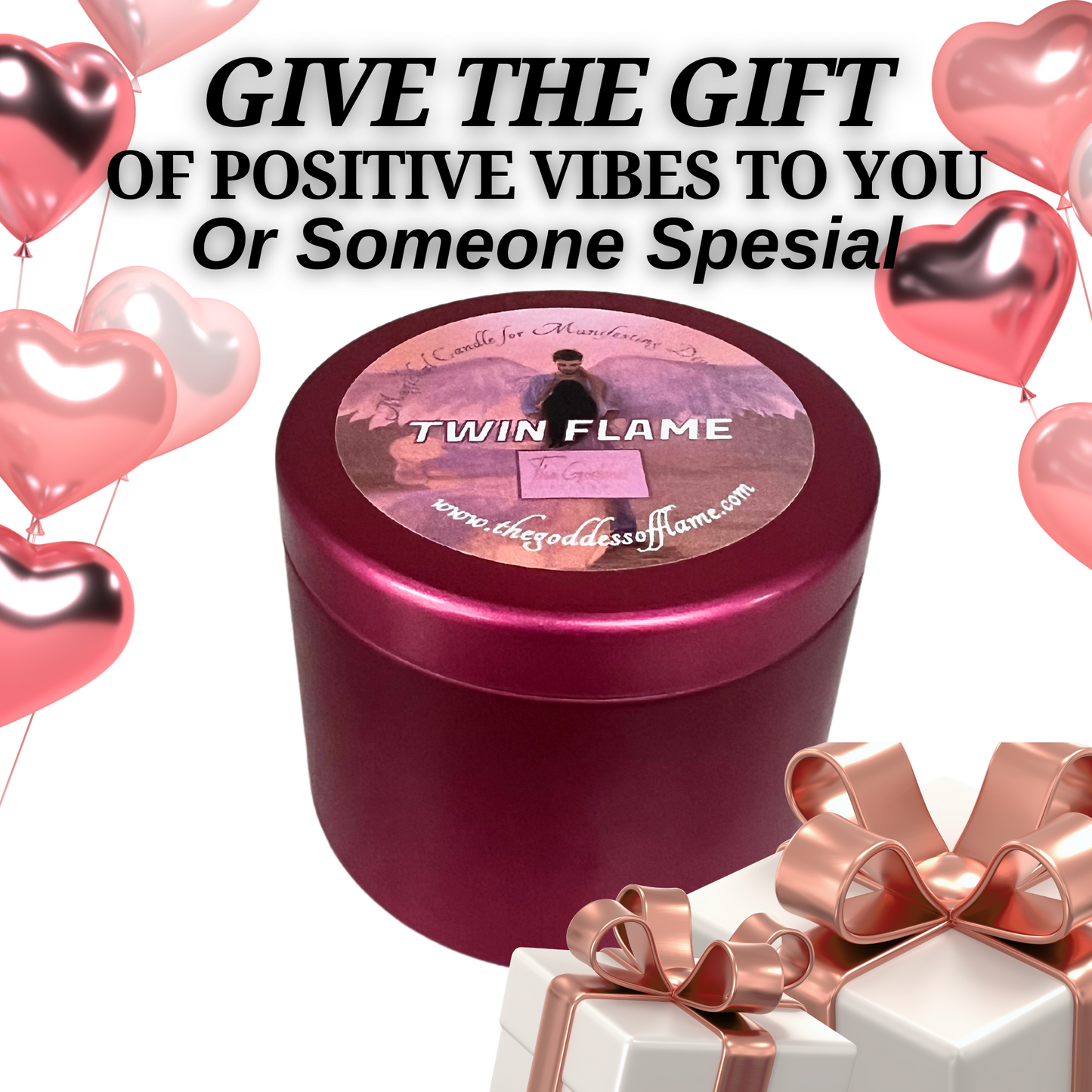Twin Flame Love Spell Candle