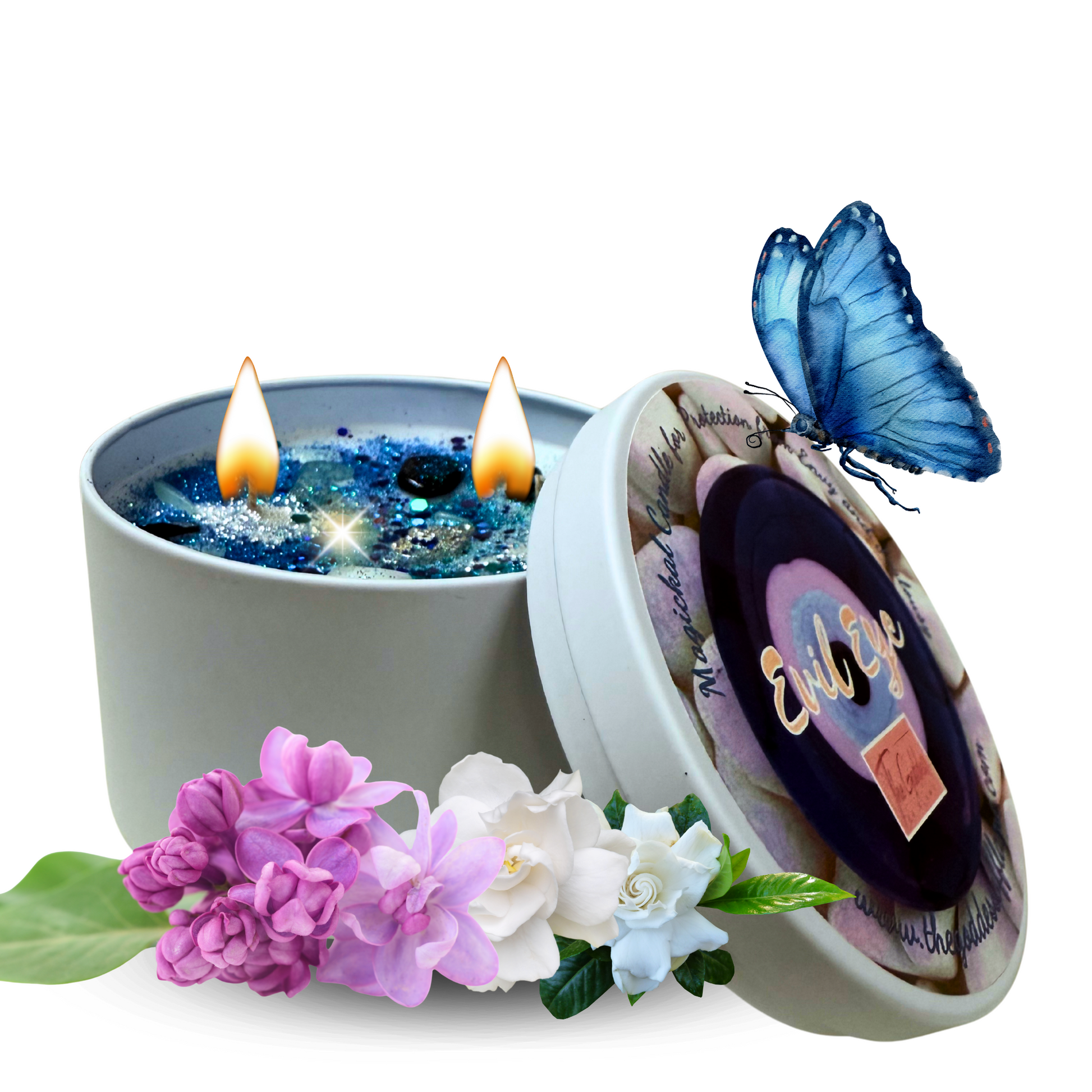 Protection spell candle for Hoodoo, Conjure, and witchcraft rituals