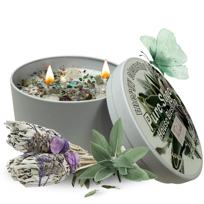 Pure Sage Candle – Cleansing & Purification
