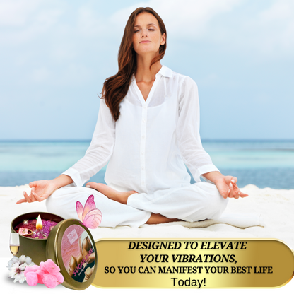 Sugar Babe Spell Candle – Luxury Manifestation Candle with Rhodonite Crystal & Charm