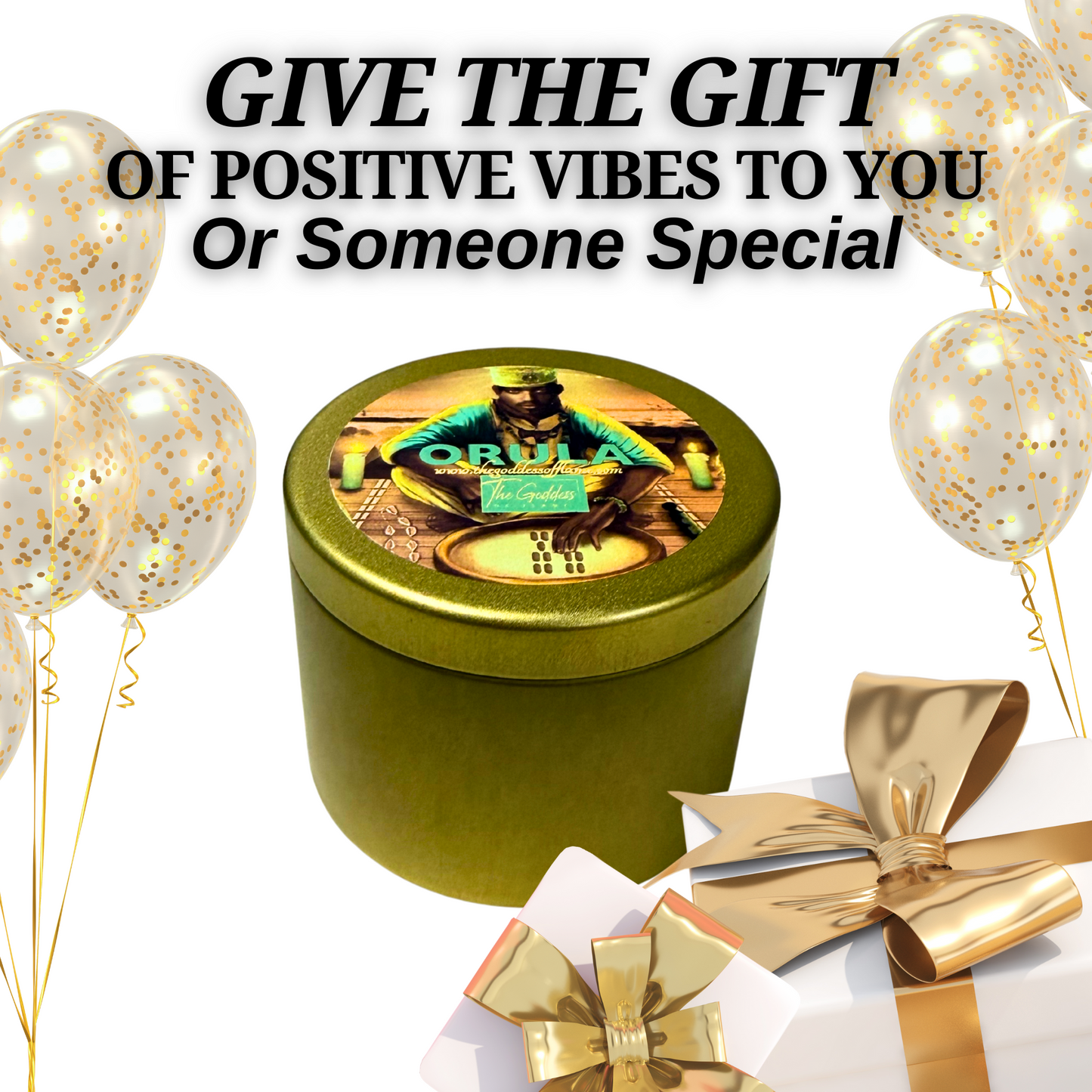 Spiritual Offering Candle to Honor Orula, the Orisha of Wisdom and Divination
