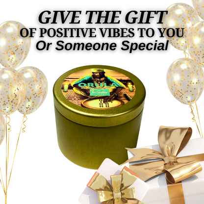 Spiritual Offering Candle to Honor Orula, the Orisha of Wisdom and Divination