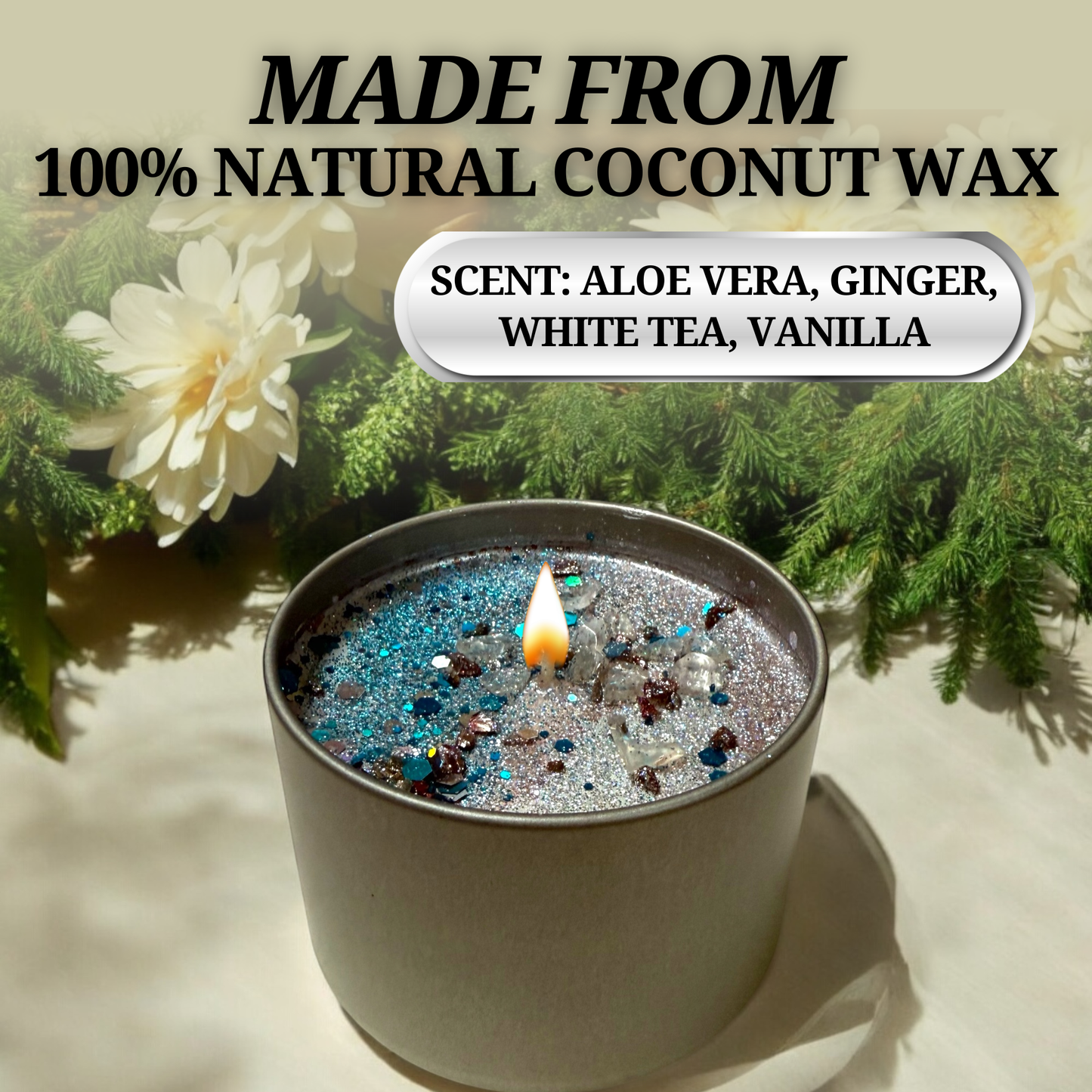 Calming ritual candle designed to reduce tension and promote calm