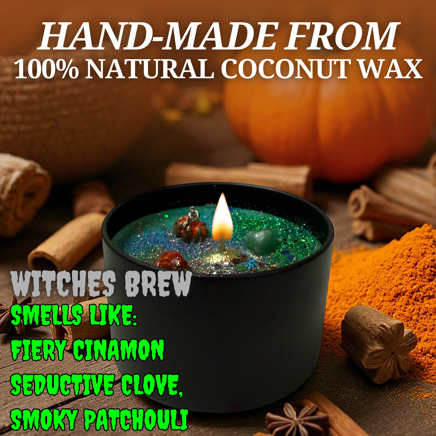 Hand-Poured Soy Blend Candle for Witchcraft and Magic