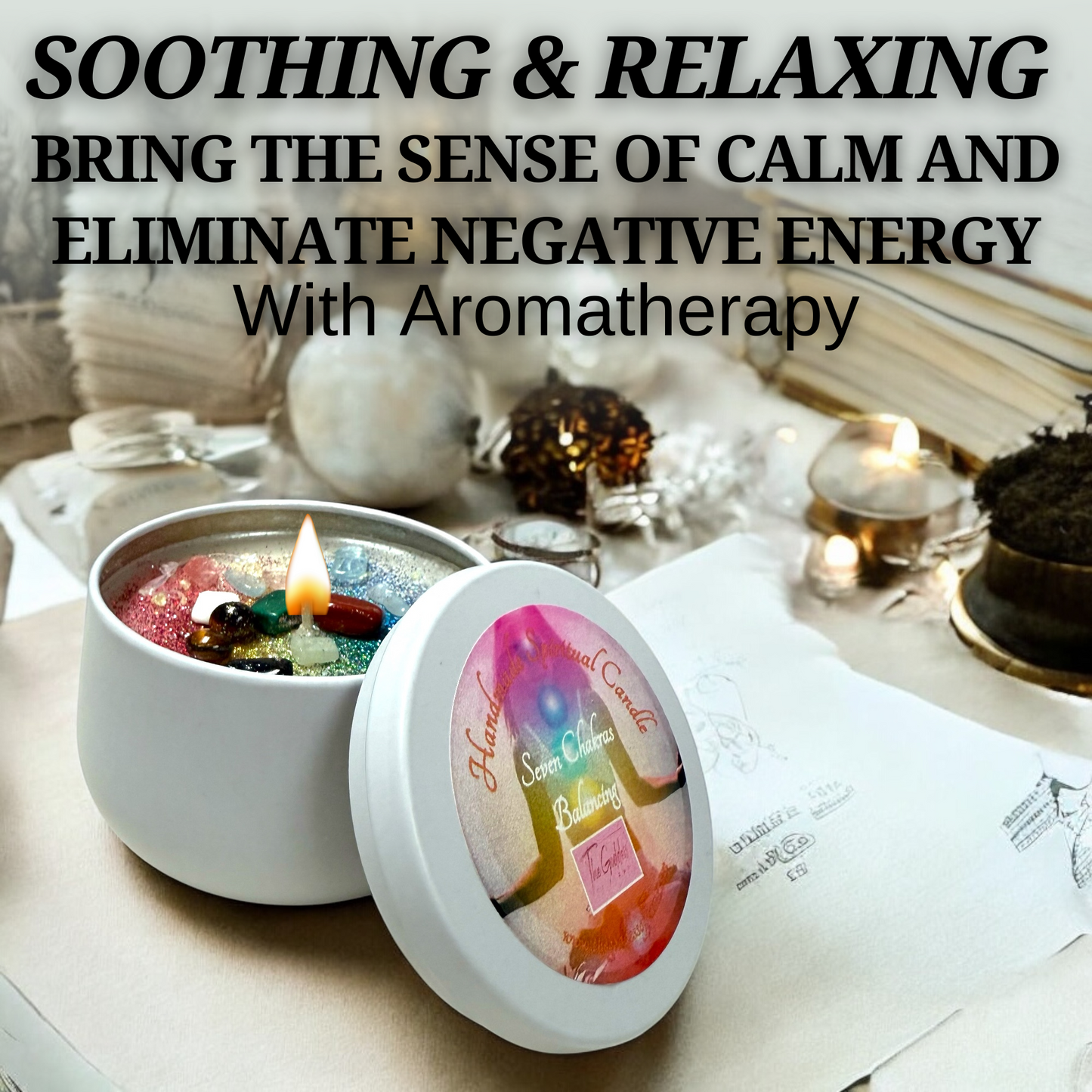 Seven Chakras Balancing Magic Candle