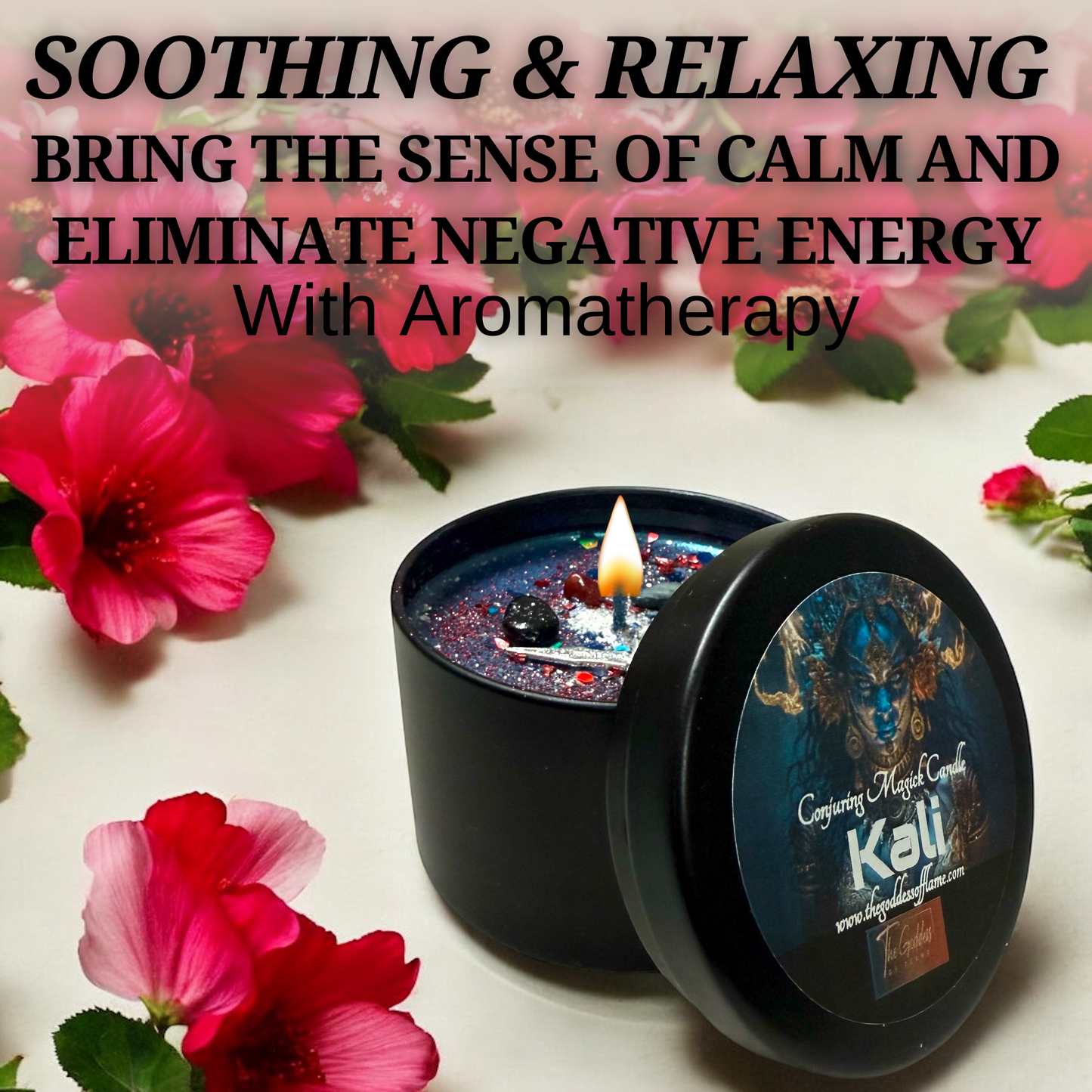 Kali Spell Candle - Remove Obstacles, Destroy the old, Personal growth, Rebirth & Renewal