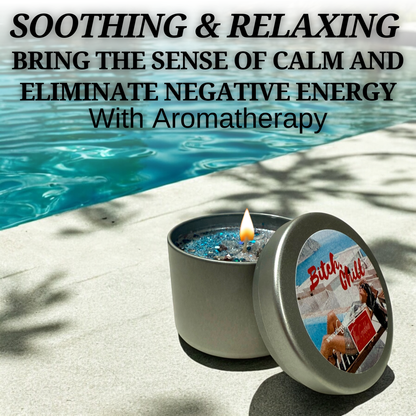 Candle for calming energy and mindful self-care