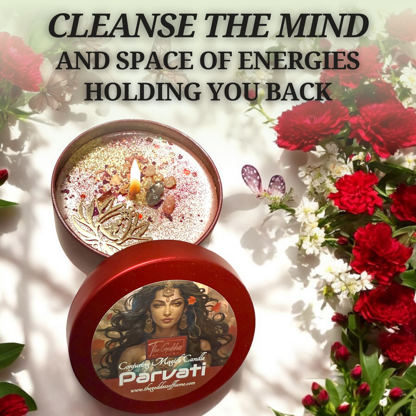Parvati Goddess Conjuring Spell Candle- Balance, Healing & Personal Growth