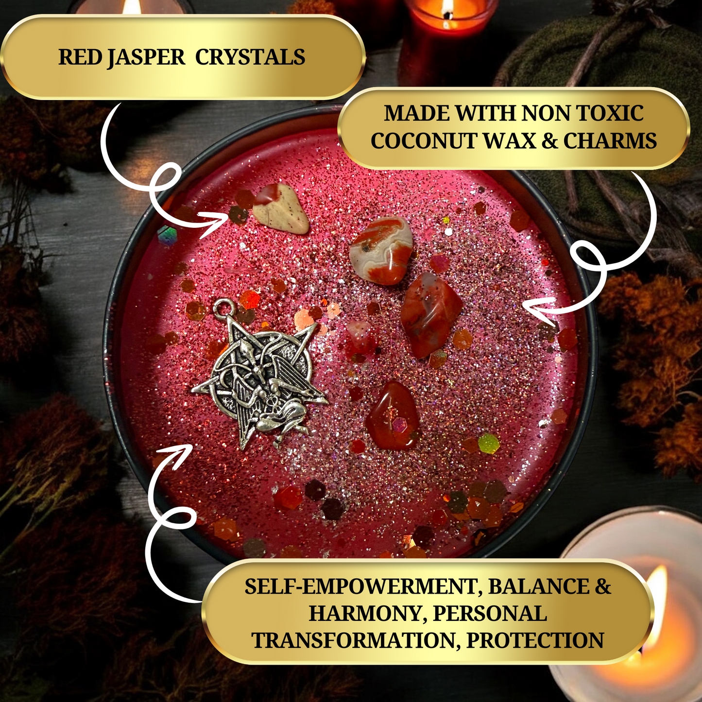 Baphomet  Summoning Magic Spell Candle