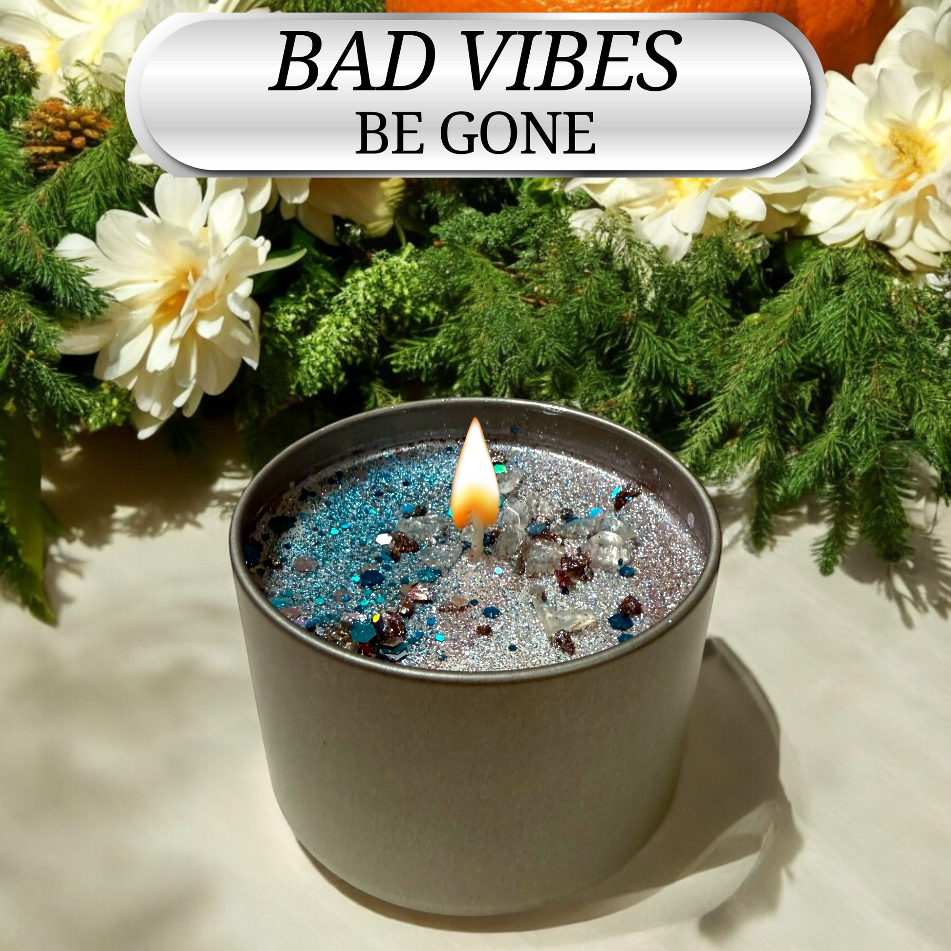 Ritual candle to create a peaceful, serene atmosphere