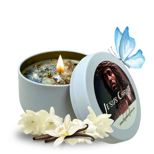 Jesus Christ Devotional Prayer Candle for Faith and Blessings