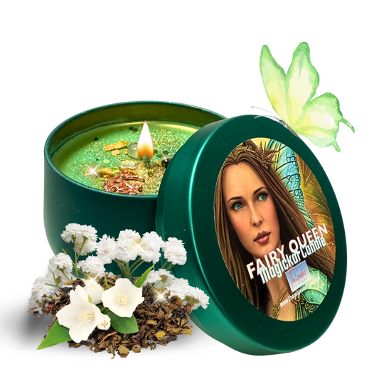 Fairy Queen Conjuring Spell Candle - Manifesting Dreams and Desires, Attracting Love and Romance, Heightening Intuition and Psychic Abilities