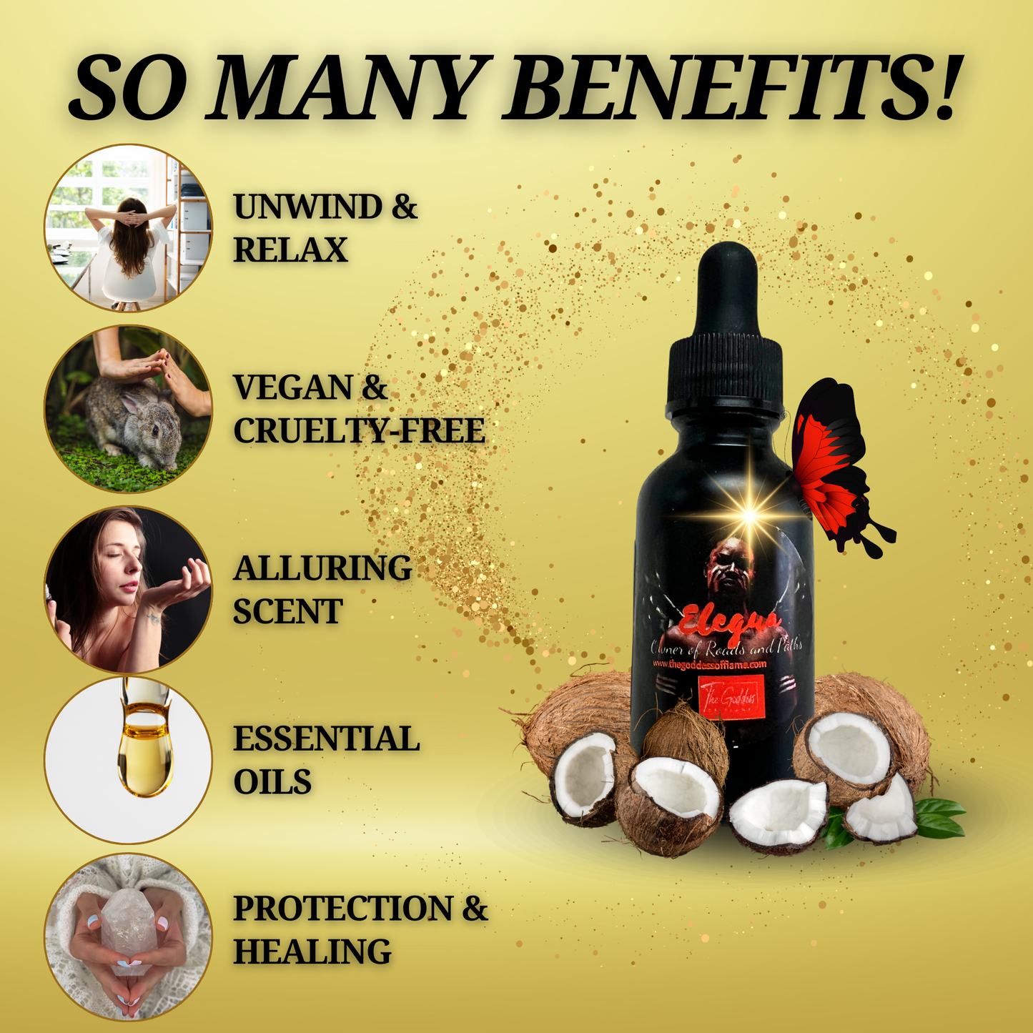 Elegua Conjure Oil Dropper - Opening Roads, Overcoming Blockages,  Protection and Guidance