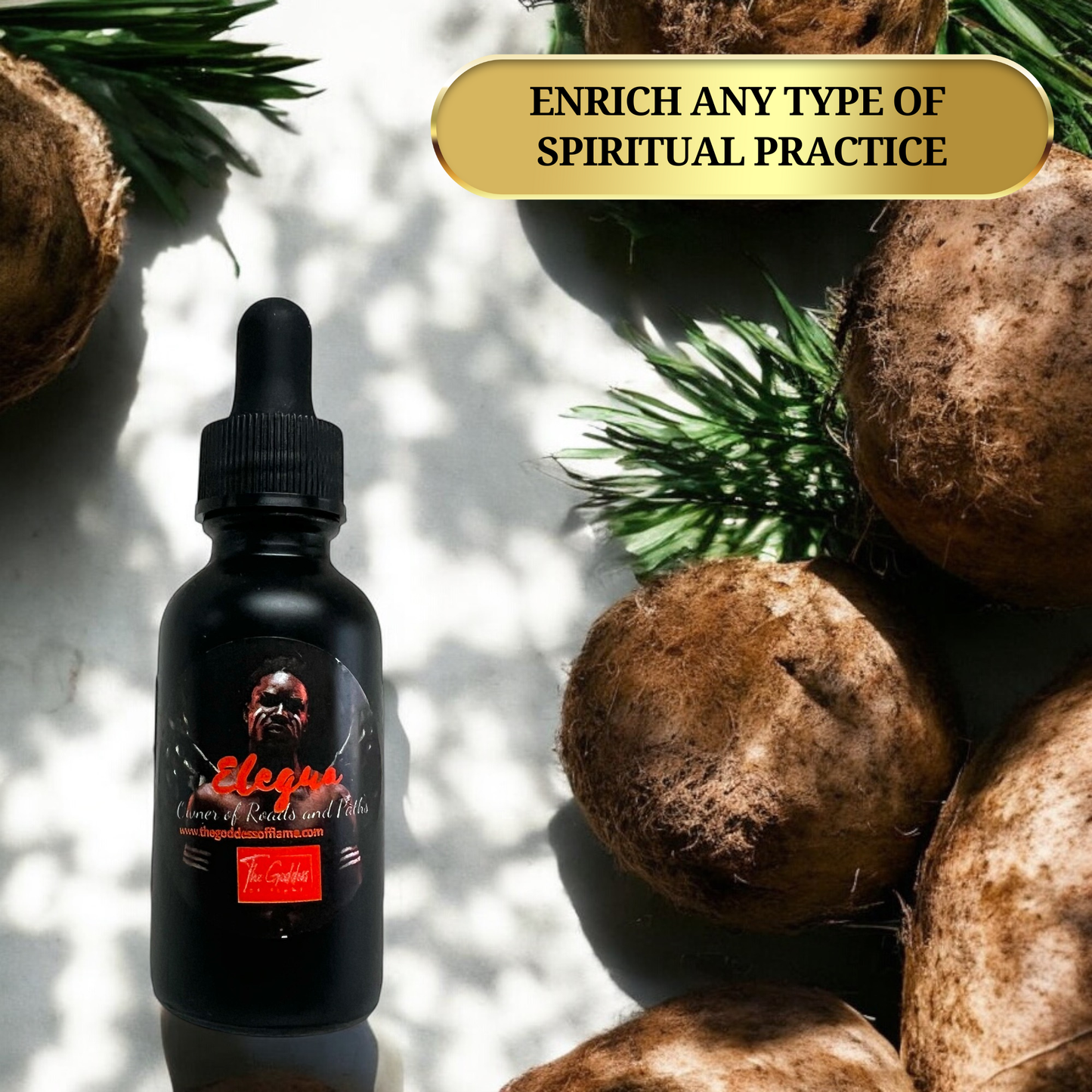 Elegua Conjure Oil Dropper - Opening Roads, Overcoming Blockages,  Protection and Guidance