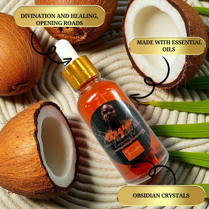 Handcrafted Elegua Ritual Oil – 1oz Glass Dropper Bottle