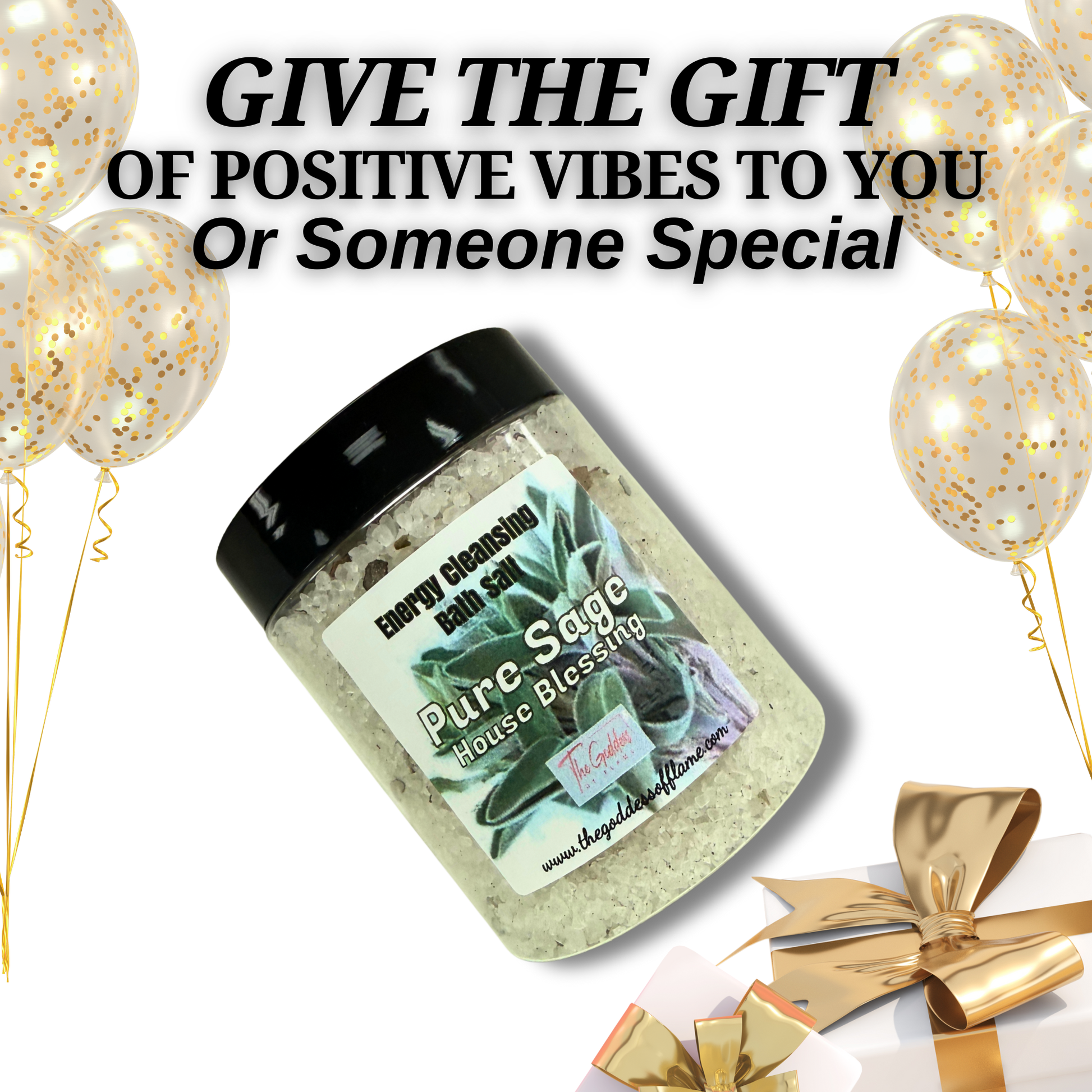 Spiritual cleansing bath salt for grounding and clarity