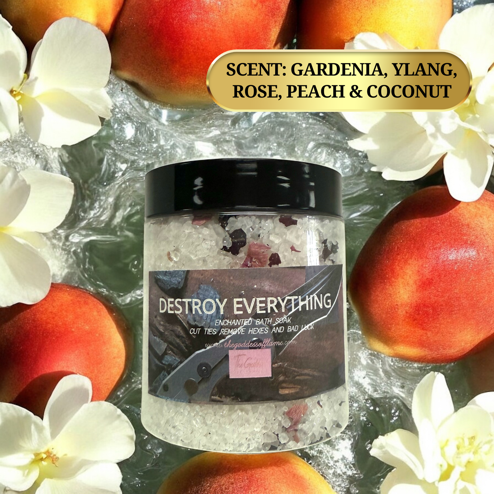 Ritual bath salt designed to remove negative energy and blockages