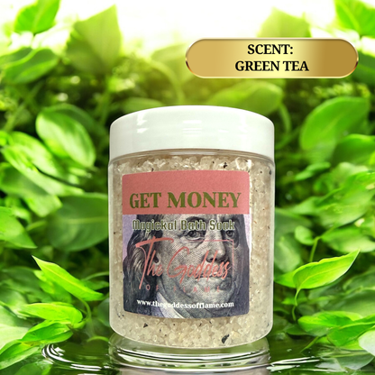 Ritual bath salt designed to attract money and financial flow
