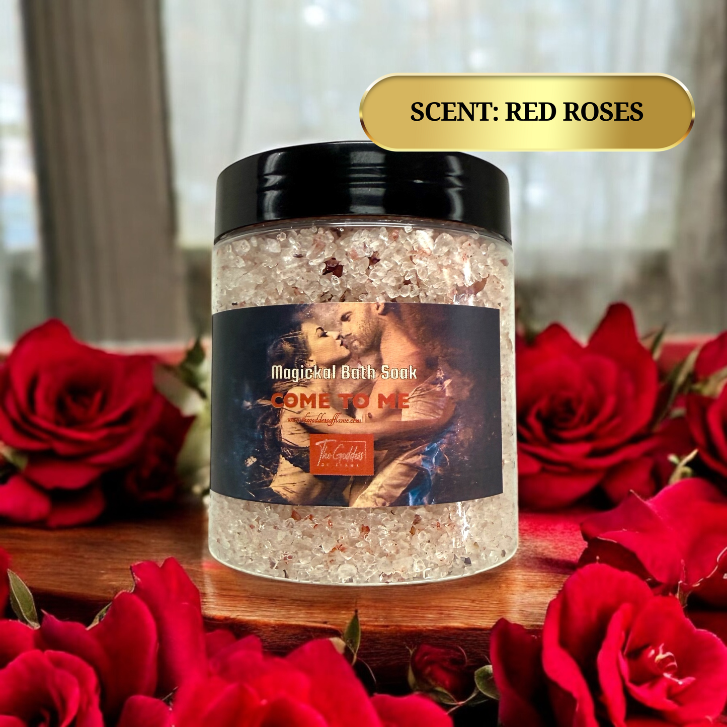 Love ritual bath salt designed to attract romance and connection
