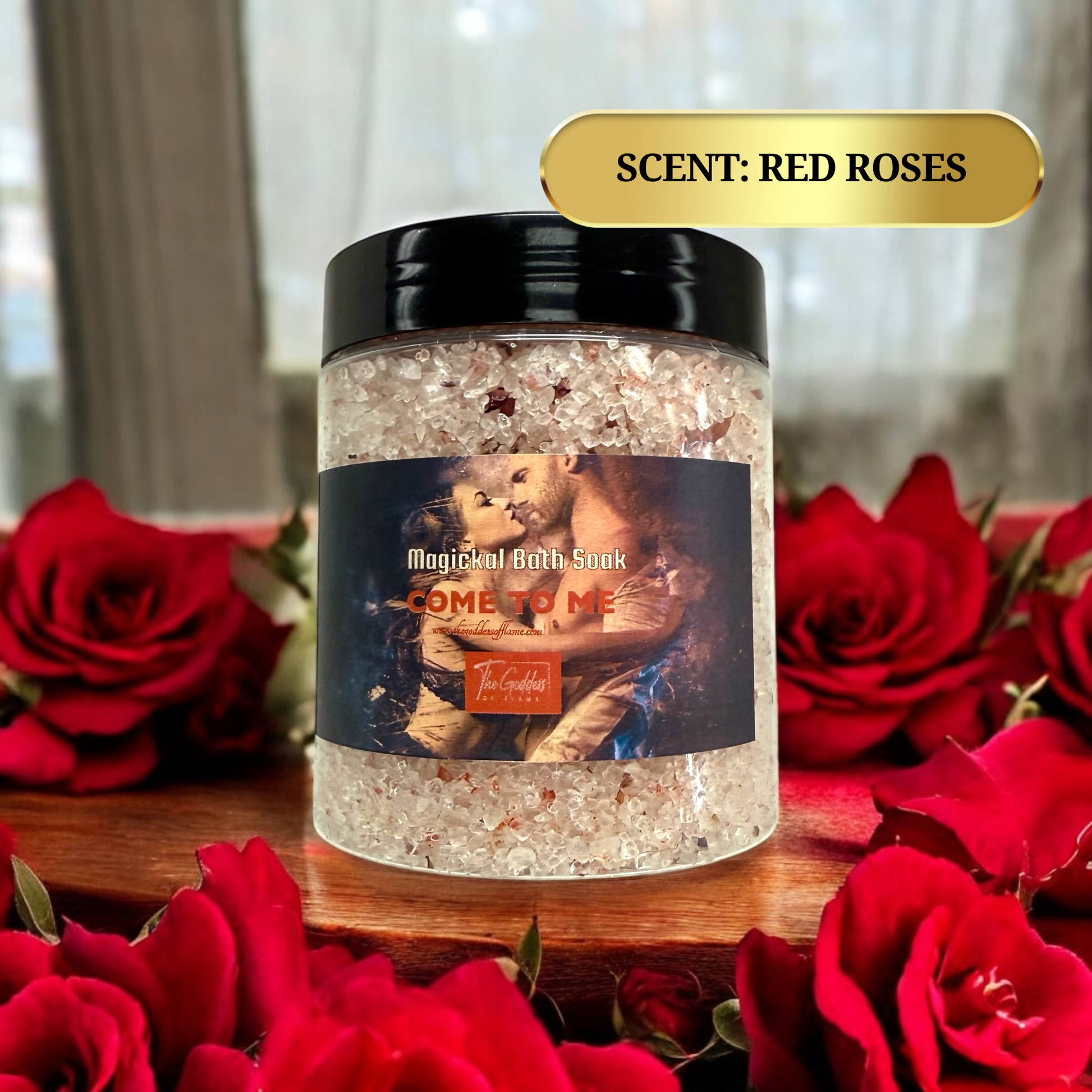 Love ritual bath salt designed to attract romance and connection