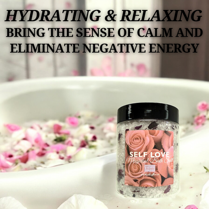 Soothing ritual bath salt for self-love and inner peace