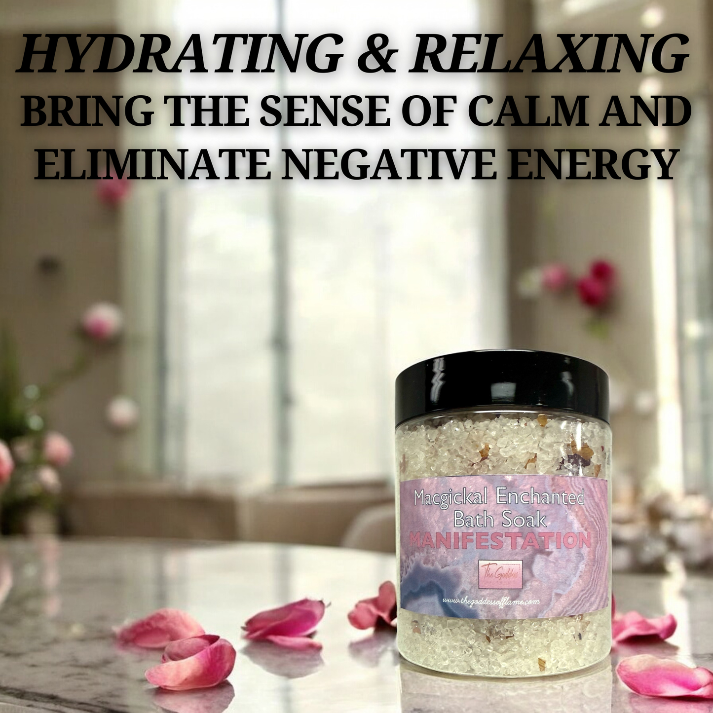 Spiritual ritual bath salt for manifesting abundance, love, and success