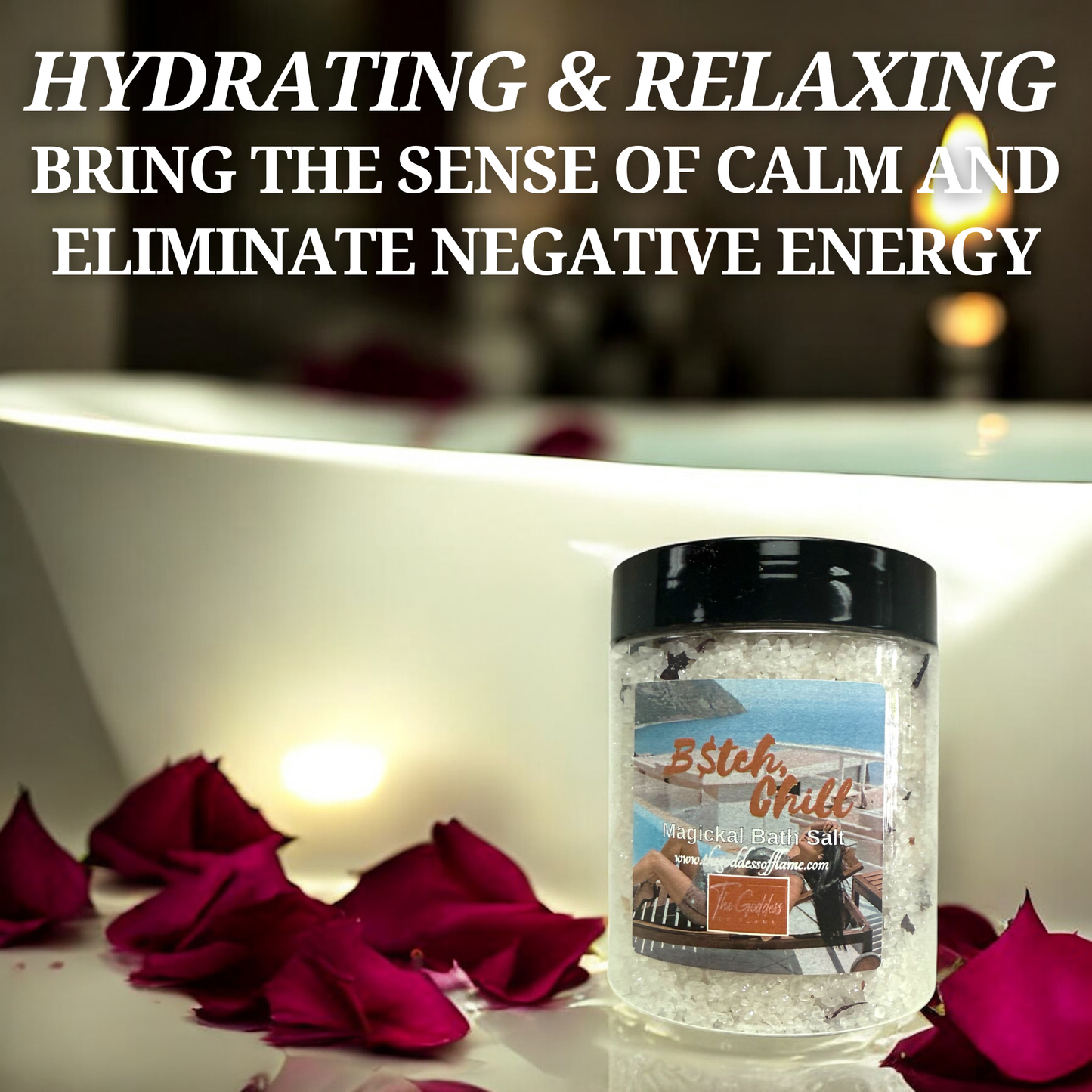 Relaxation ritual bath salt for unwinding and decompression