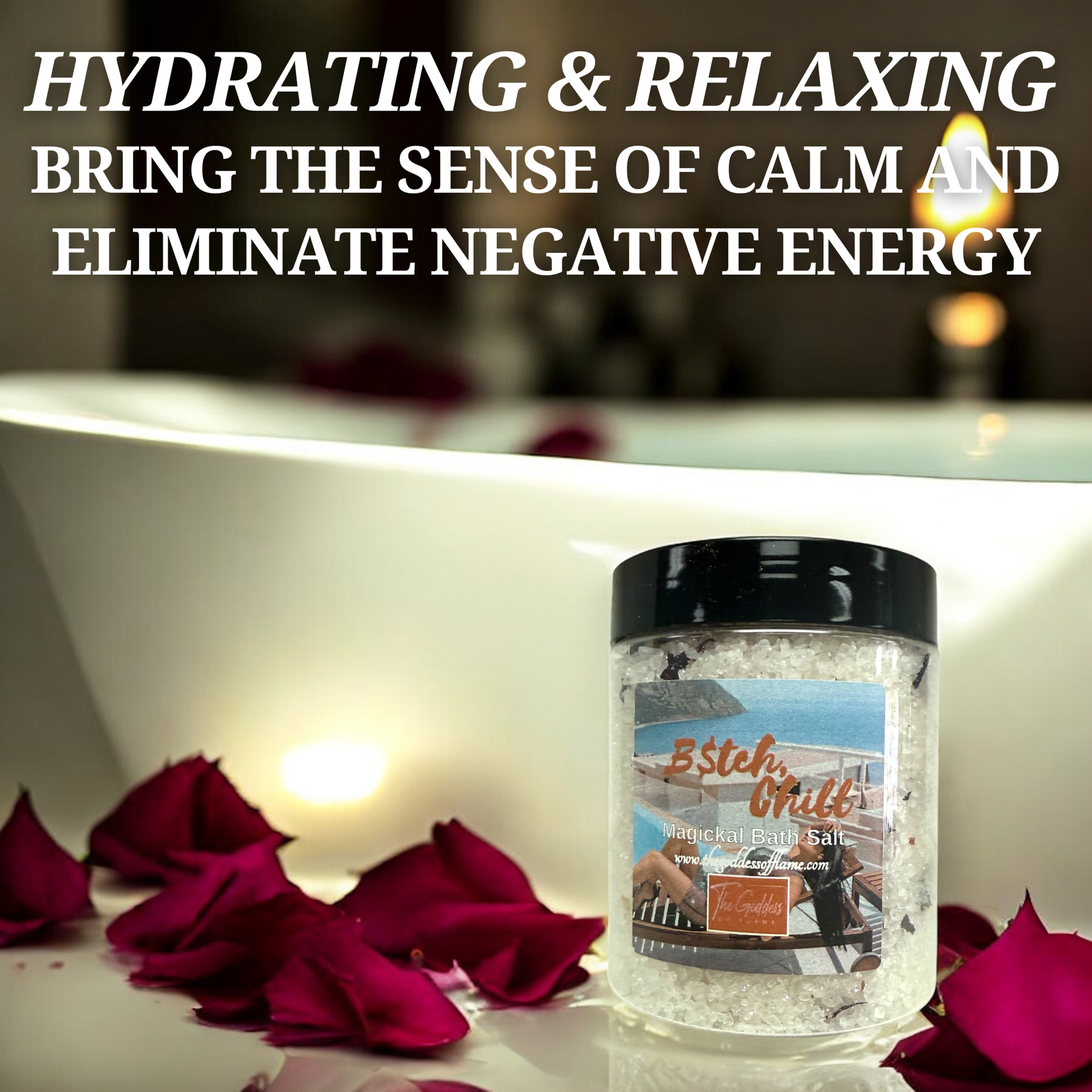 Relaxation ritual bath salt for unwinding and decompression