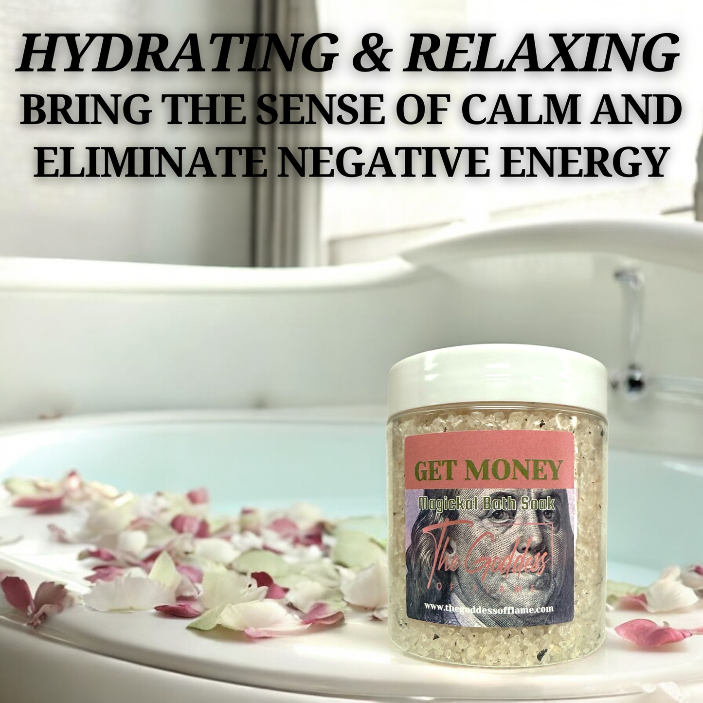 Luxury ritual bath salt for manifesting money and prosperity