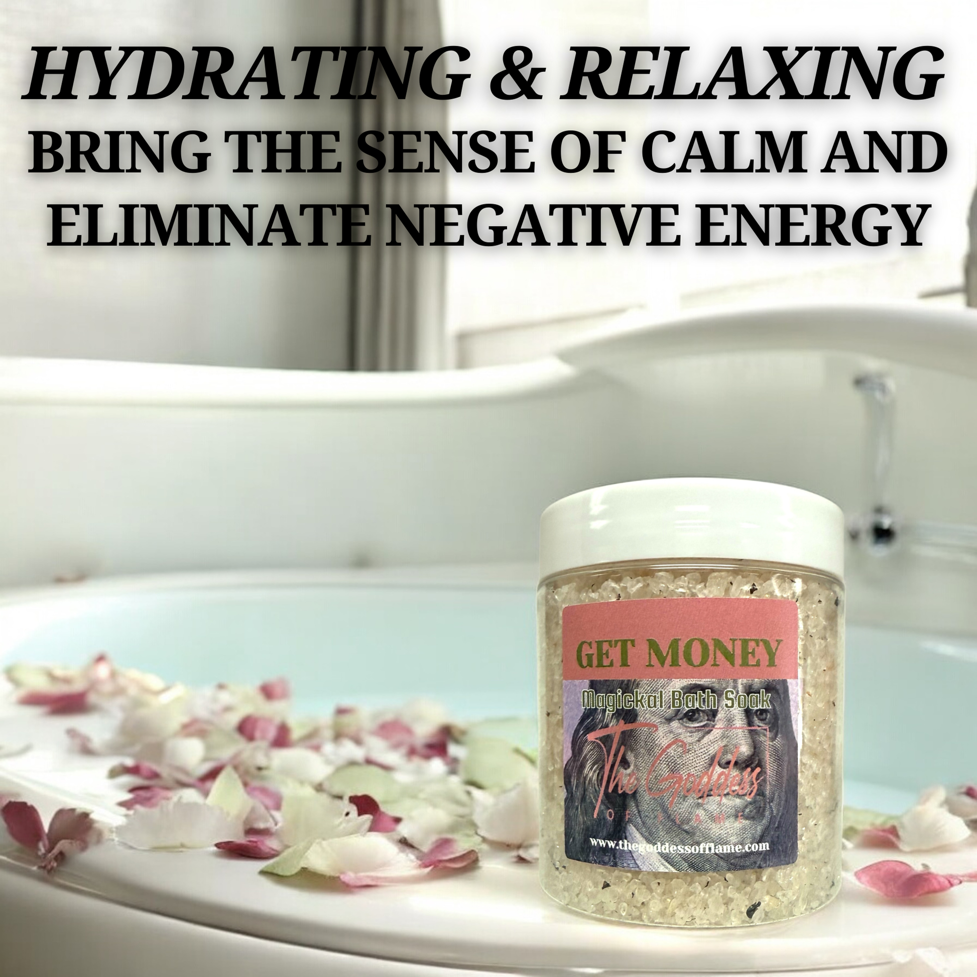 Luxury ritual bath salt for manifesting money and prosperity