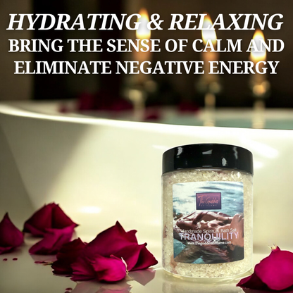 Calming ritual bath salt for peaceful energy and rest