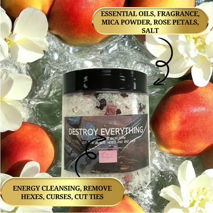 Destroy Everything bath soak for aura cleansing and protection