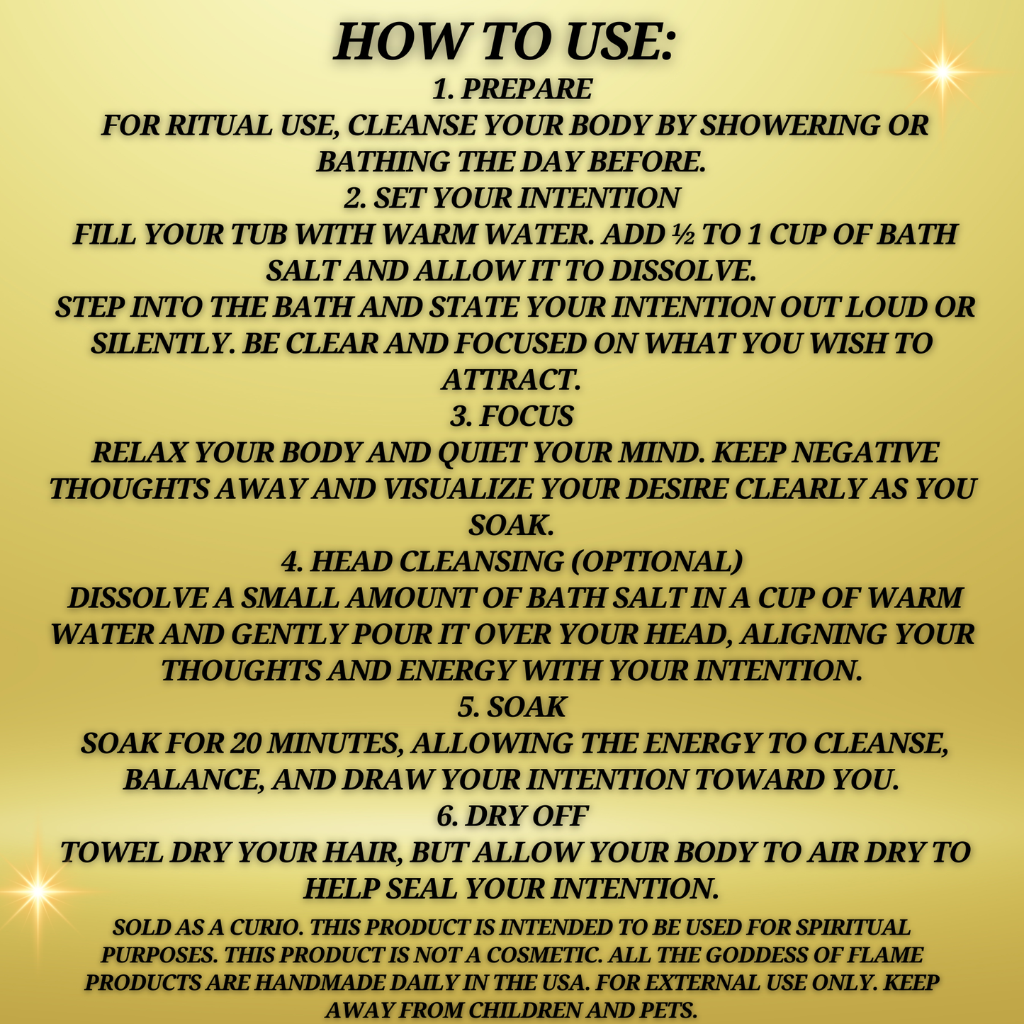 Manifestation Bath Salt | Intentions, Goals & Law of Attraction Ritual Soak